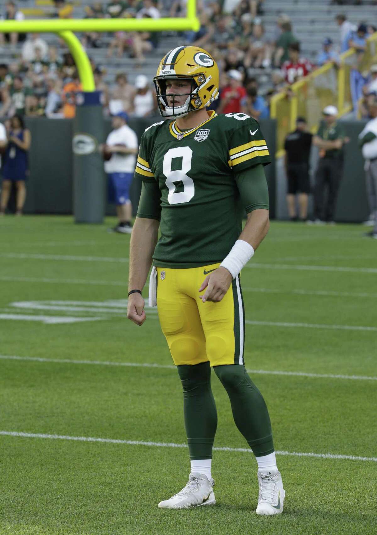 Middlefield’s Tim Boyle completed 7 of 15 throws for 130 yards and a pair of touchdowns in his first preseason action with the Green Bay Packers on Thursday night.