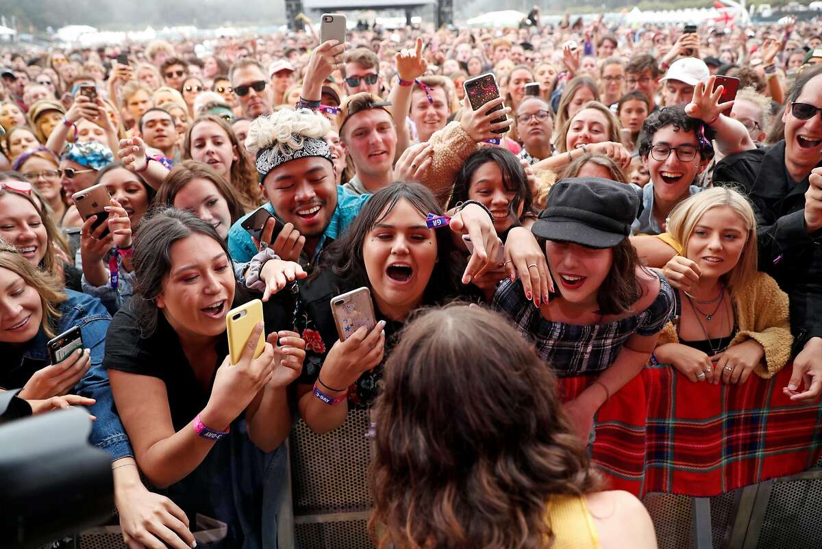 Borns plays Lands End stage during Outside Lands in Golden Gate Park in San Francisco, Calif. on Sunday, August 12, 2018.
