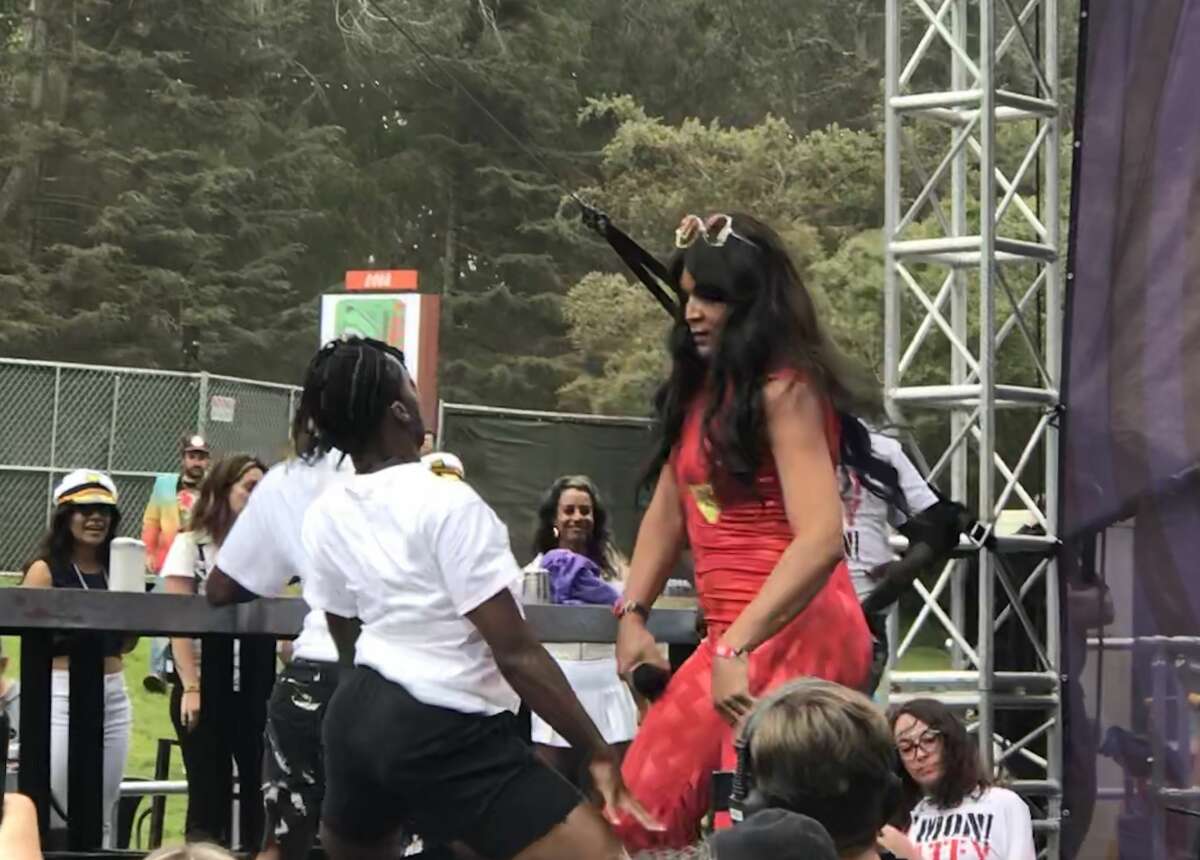 Katey Red and Brenda Buenviaje host the fifth annual Beignets and Bounce Brunch at Outside Lands on Sunday, August 12, 2018.