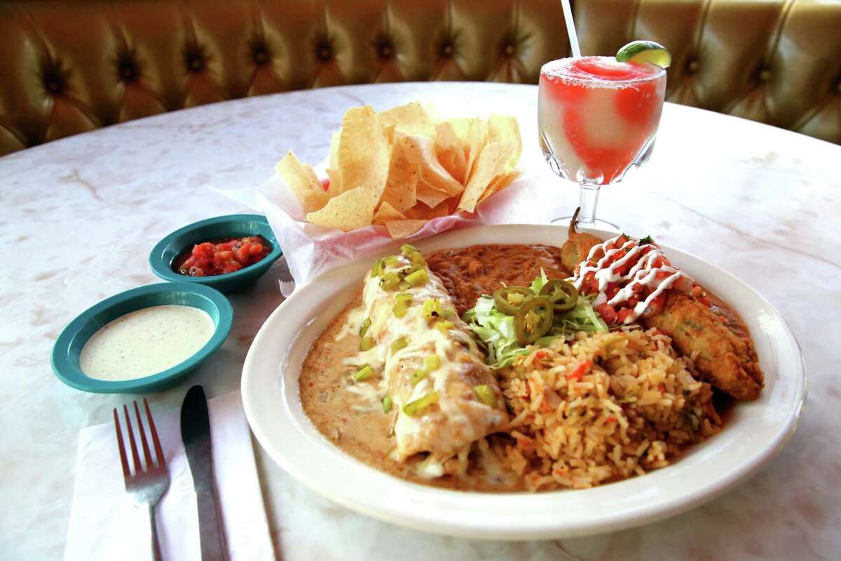 Chuy's Tex-Mex restaurants will mark the 2018 Hatch chile season with dishes that include the Cosmic Combo plate that includes Chicken Velvet enchiladas made with green chile.