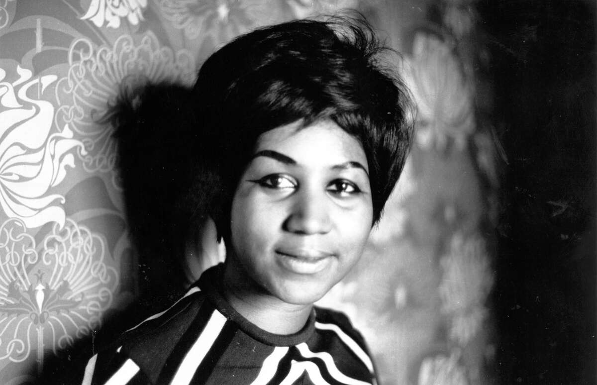 American soul singer Aretha Franklin, a star on the Atlantic record label.