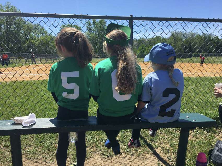 These young girls watched from the sidelines at Westland Hills Little League, as seen in 2018 and used for the Times Union's Best Shot feature. Players in 2020 do not know when they'll be able to be back because of the pandemic. In this photo from left, is 8-year-old Virginia 