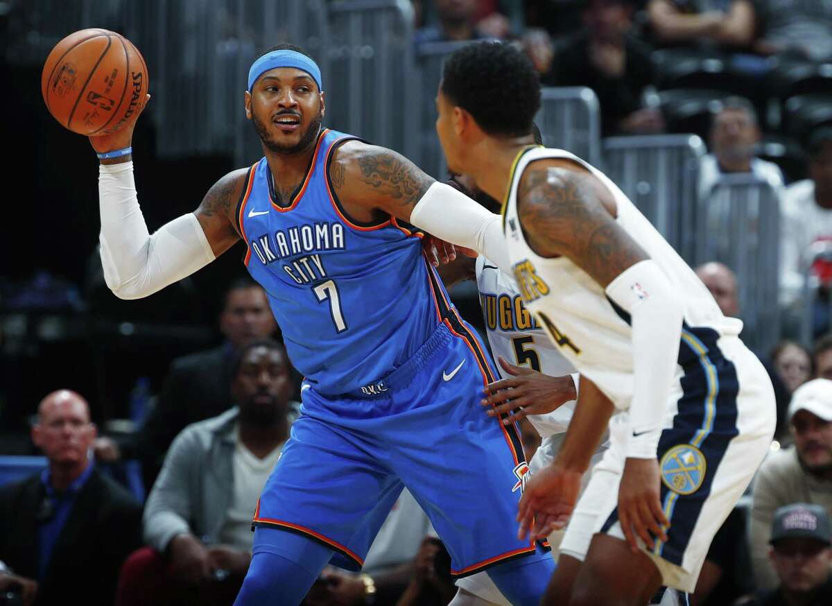 The Denver Nuggets have a decision to make between Carmelo Anthony