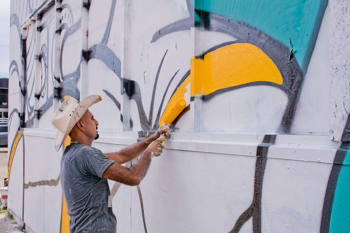 New mural in EaDo mixes McDonald's with Houston city life