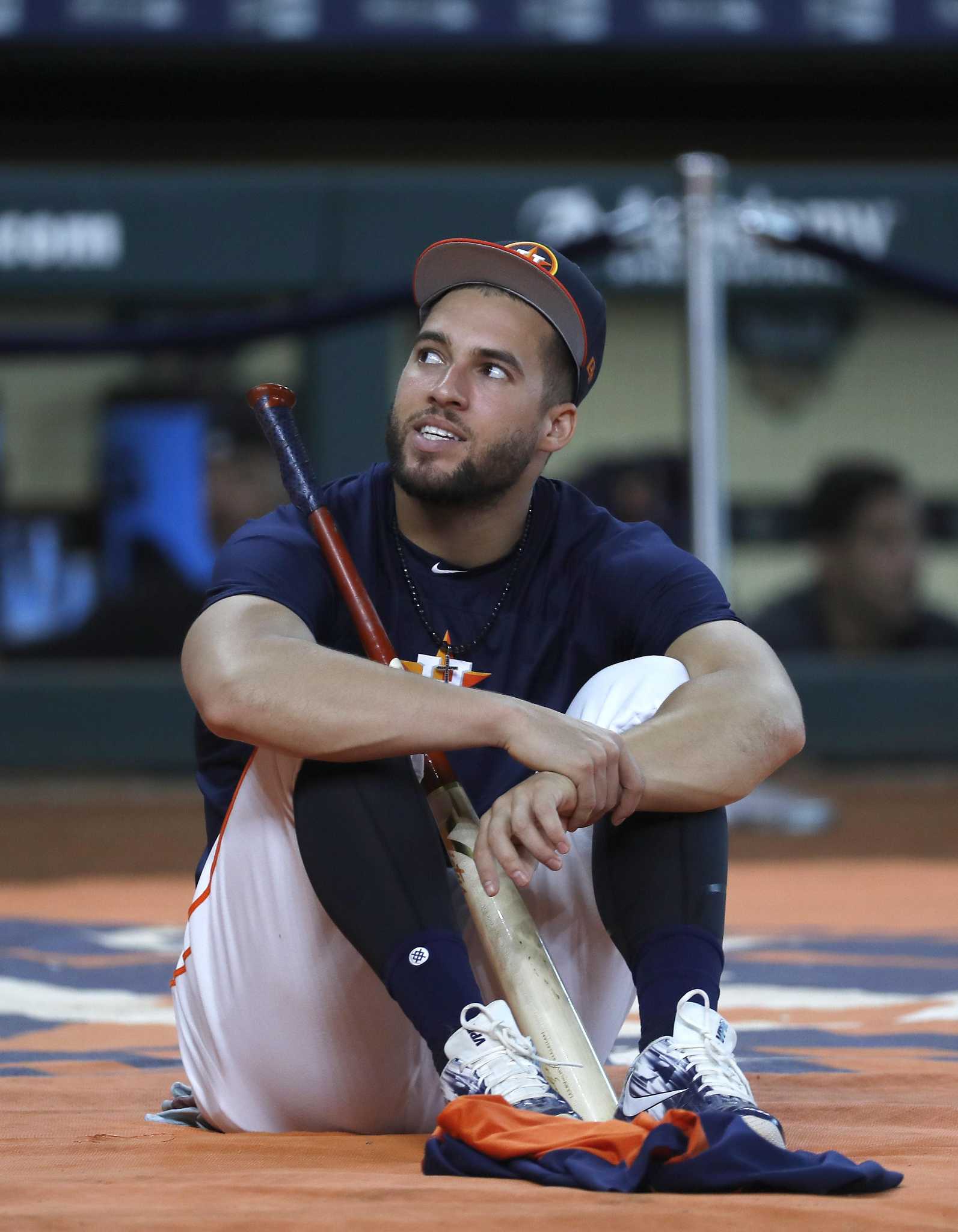 Houston Astros on X: George Springer: “I've never hit a foul pole in my  life. I will be getting my Chick-fil-A sandwich tomorrow!”   / X