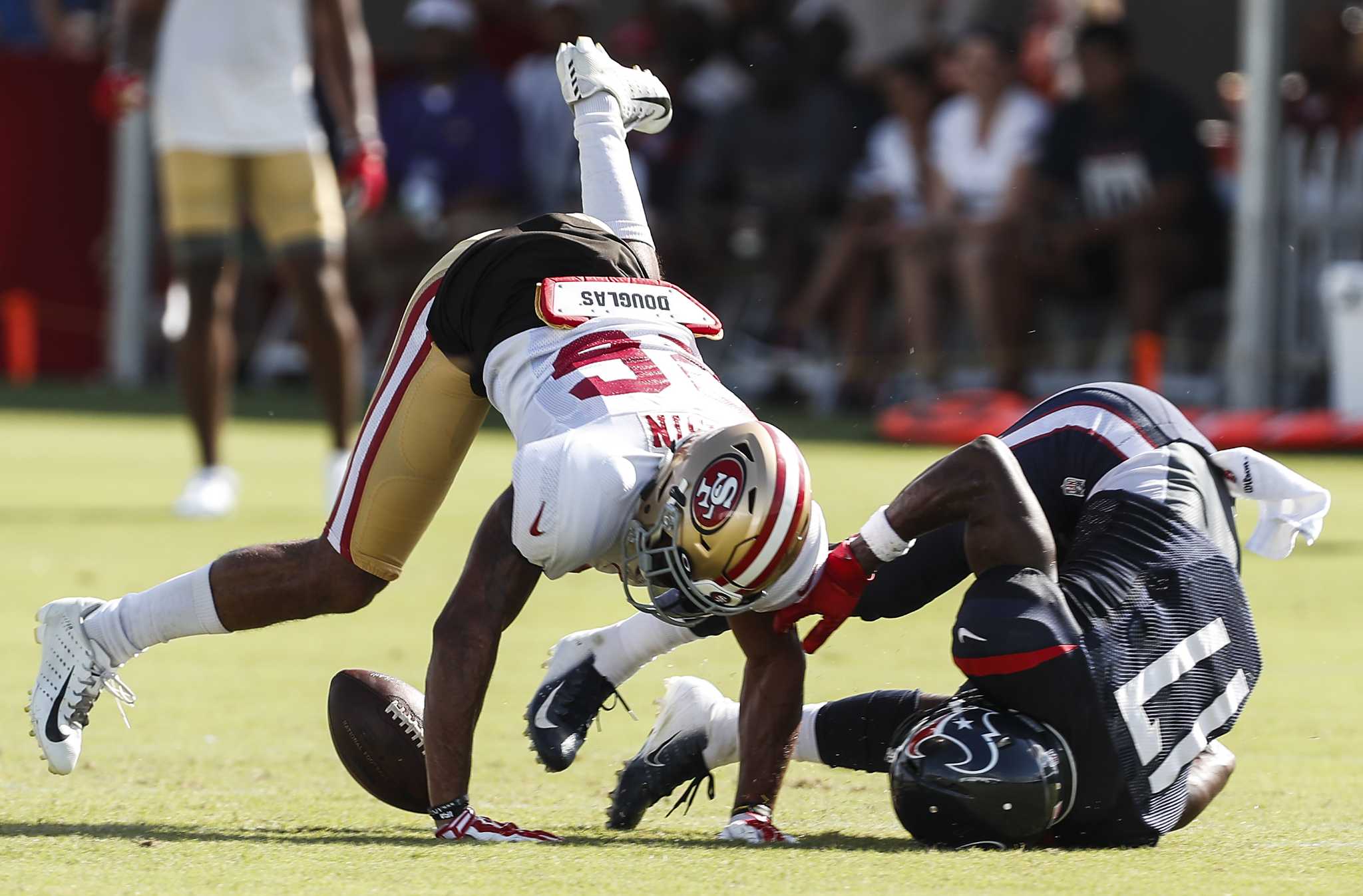 Fight at Houston Texans camp after tempers flare between DeAndre Hopkins  and 49ers' Jimmie Ward