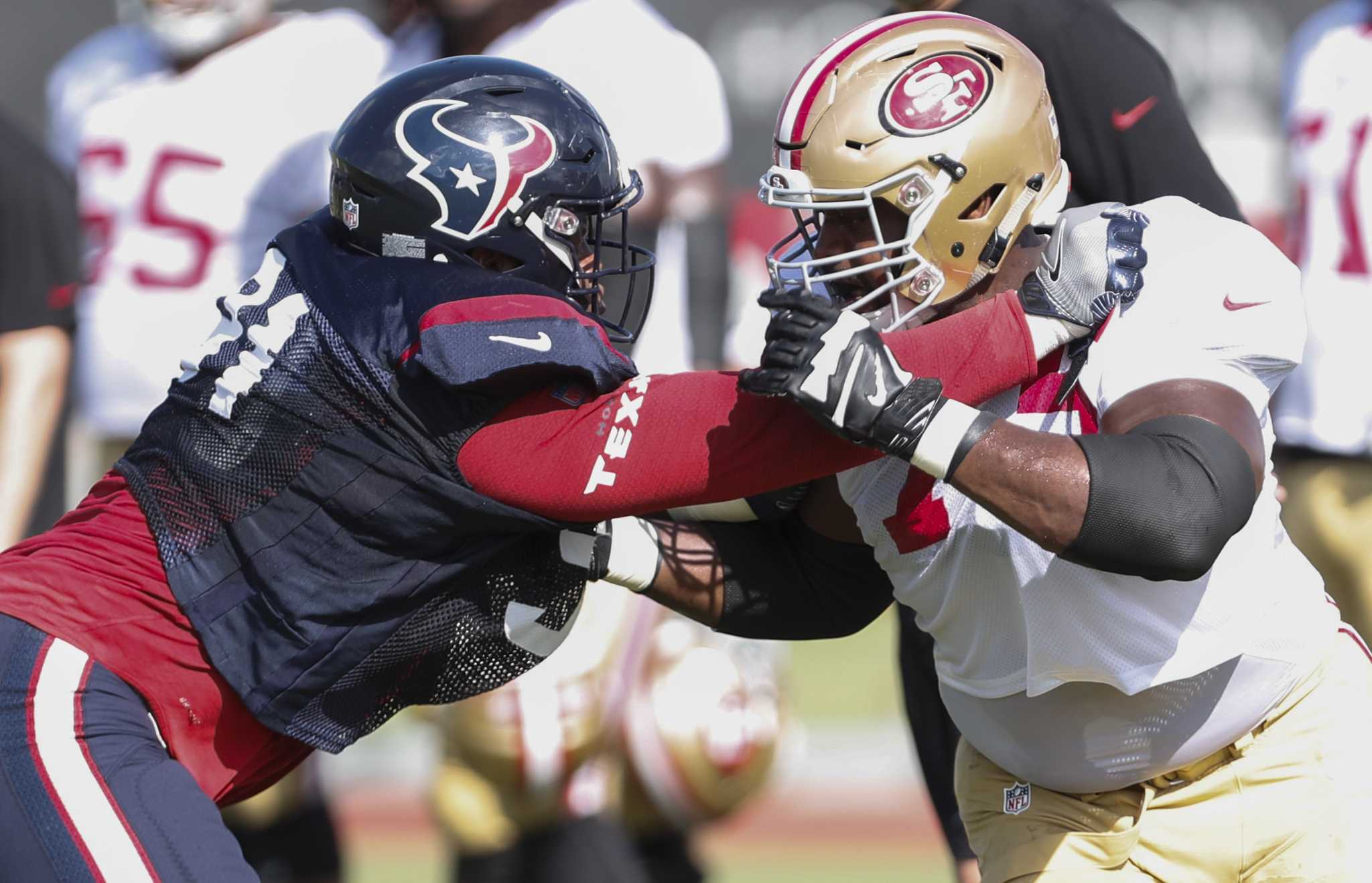 Fight at Houston Texans camp after tempers flare between DeAndre Hopkins  and 49ers' Jimmie Ward