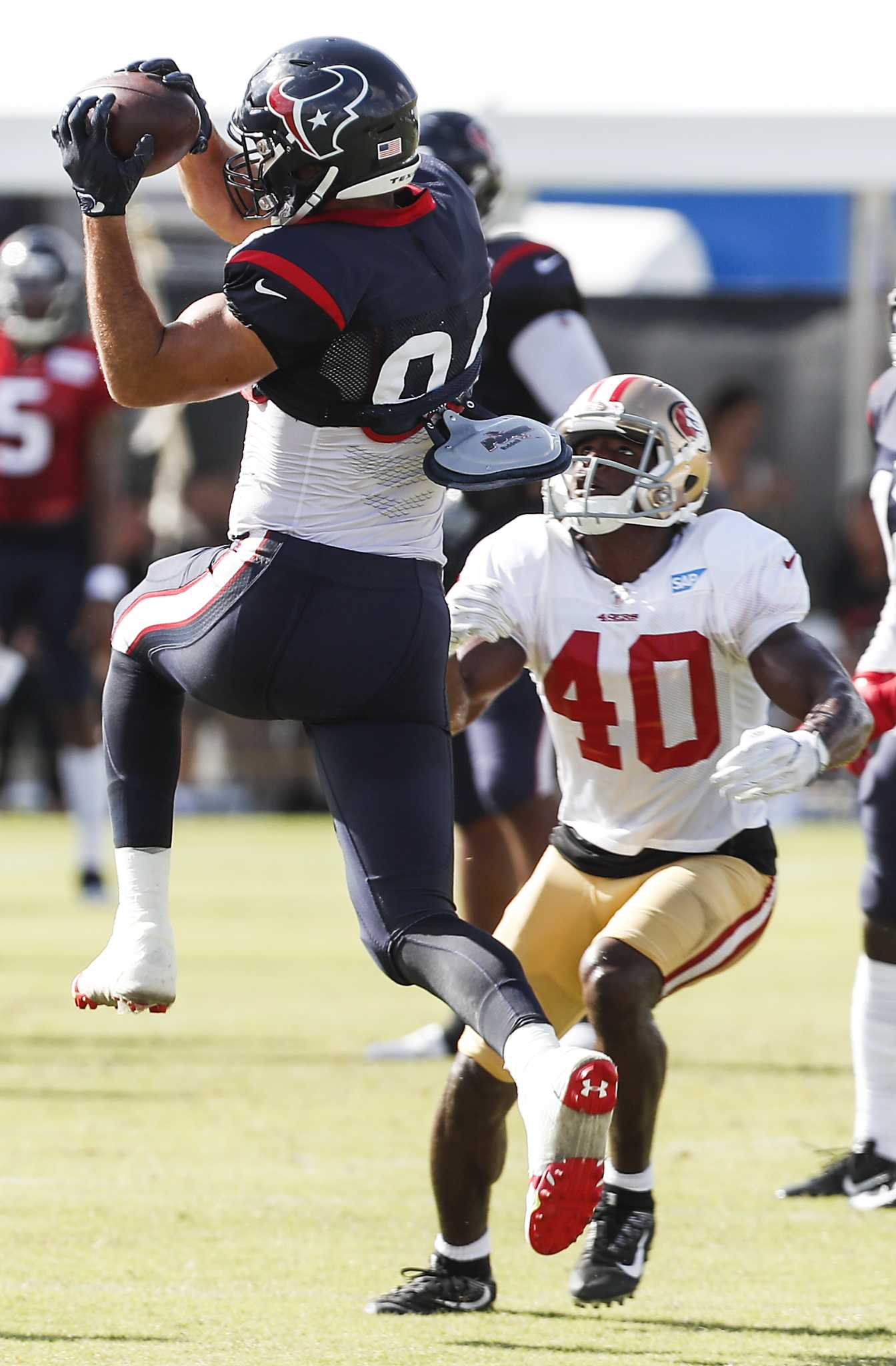 Fight at Houston Texans camp after tempers flare between DeAndre Hopkins  and 49ers' Jimmie Ward