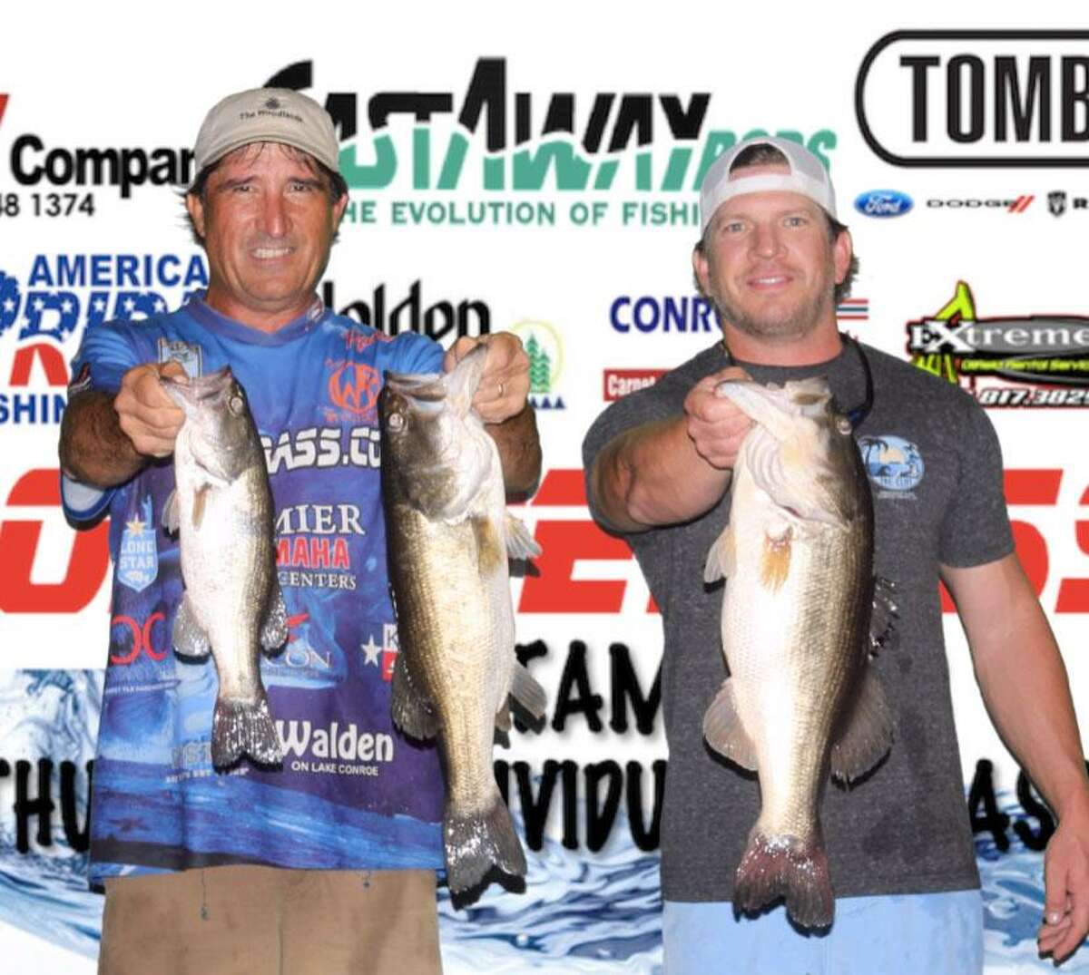 Robert Baney and Brandon Wilson won the CONROEBASS Tuesday Tournament with a stringer total weight of 13.22 pounds.