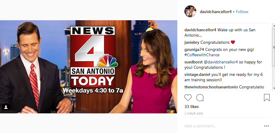 News 4's Sports Anchor David Chancellor Makes His Move To San Antonio ...