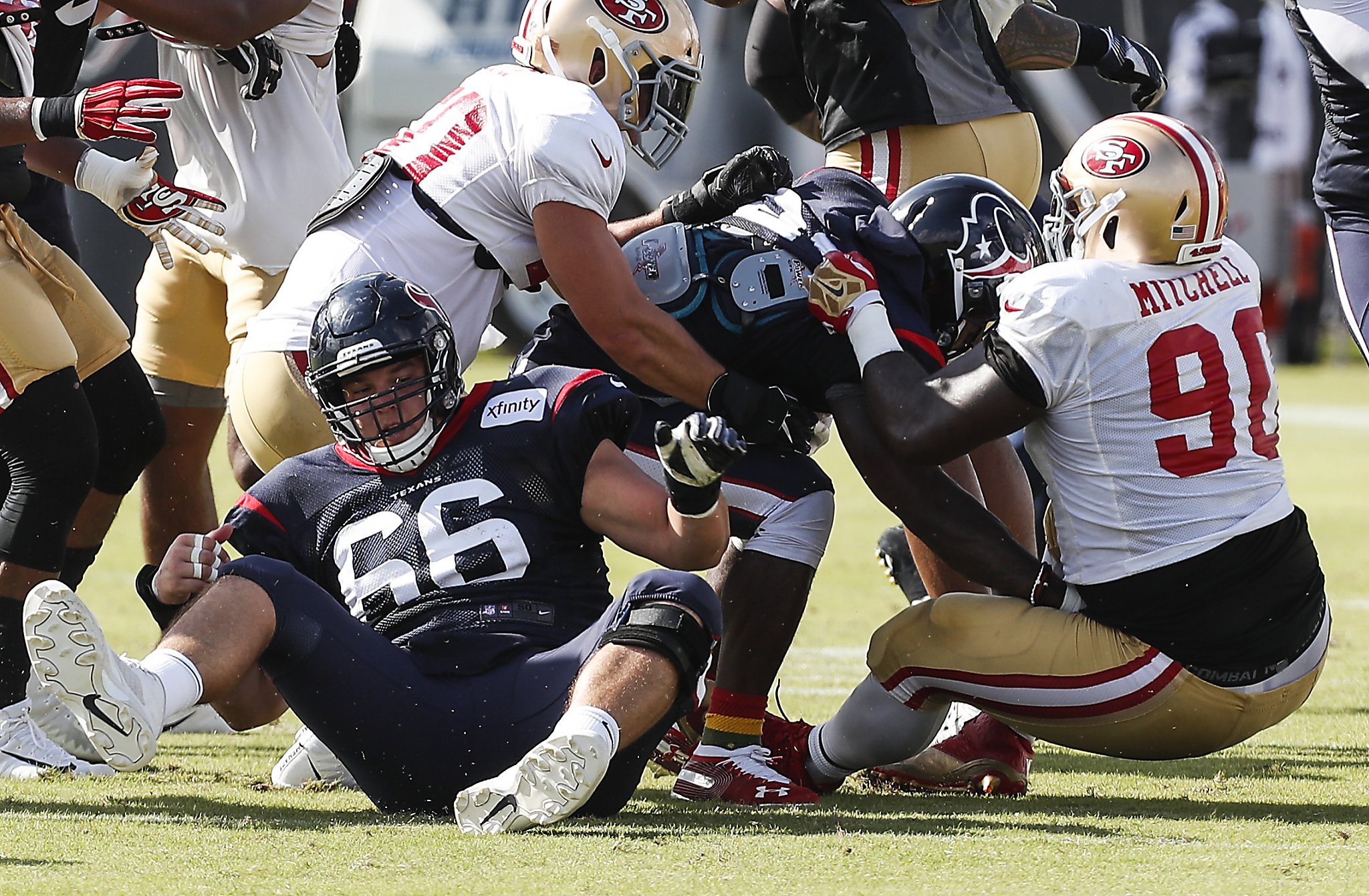 Aug. 15: Texans-49ers joint practice