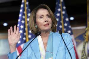 House Minority Leader Nancy Pelosi, D-Calif., speaks to reporters about the Trump Administration immigration policy of family separations on Capitol Hill in Washington, Thursday, July 26, 2018. (AP Photo/J. Scott Applewhite)