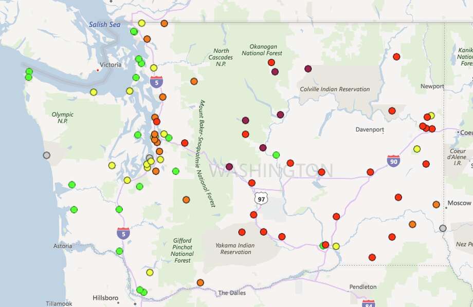 Thursday sees clouds, better air quality in Puget Sound area, but smoky ...