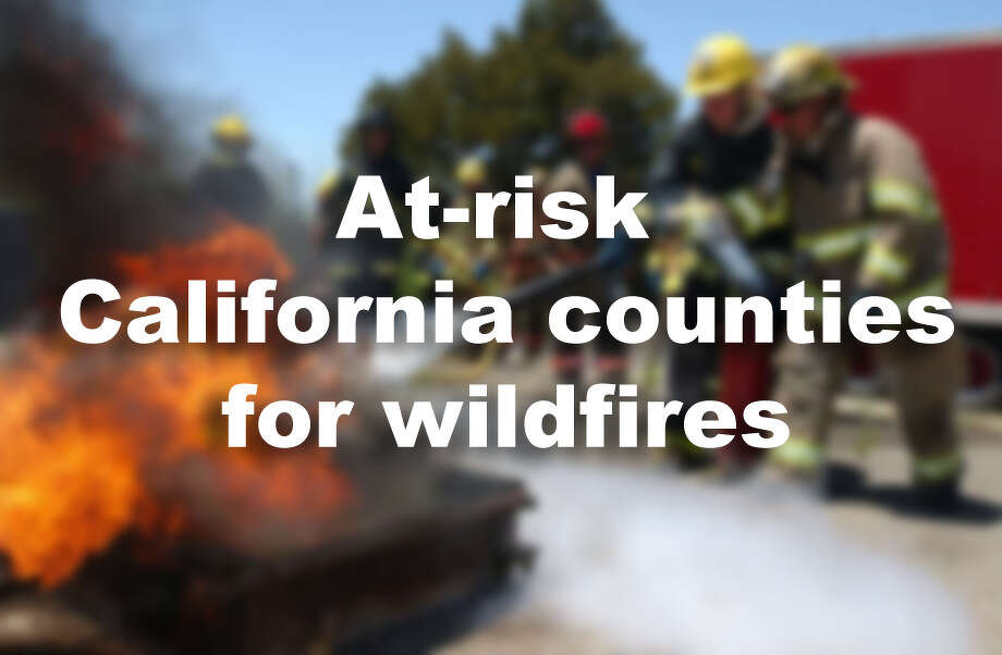 At-risk California counties for Wildfires Photo:  Getty Images 