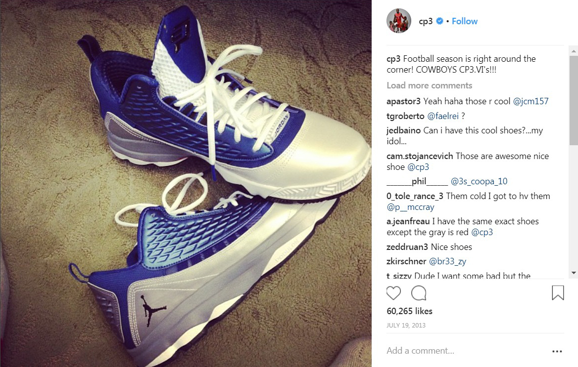 Chris paul cheap dallas cowboys shoes