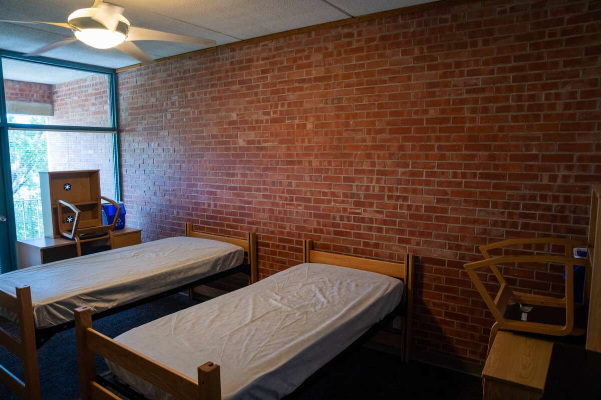 San Antonio college student's Trinity University dorm room is full of