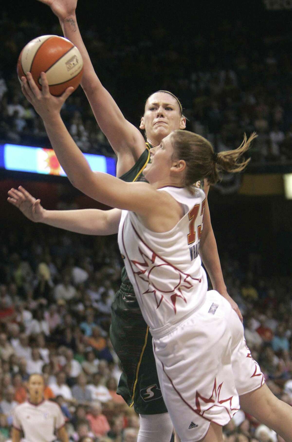 Former Connecticut Sun guard Lindsay Whalen, who is retiring at the end of this season, won six playoff series in her six seasons with the Sun.
