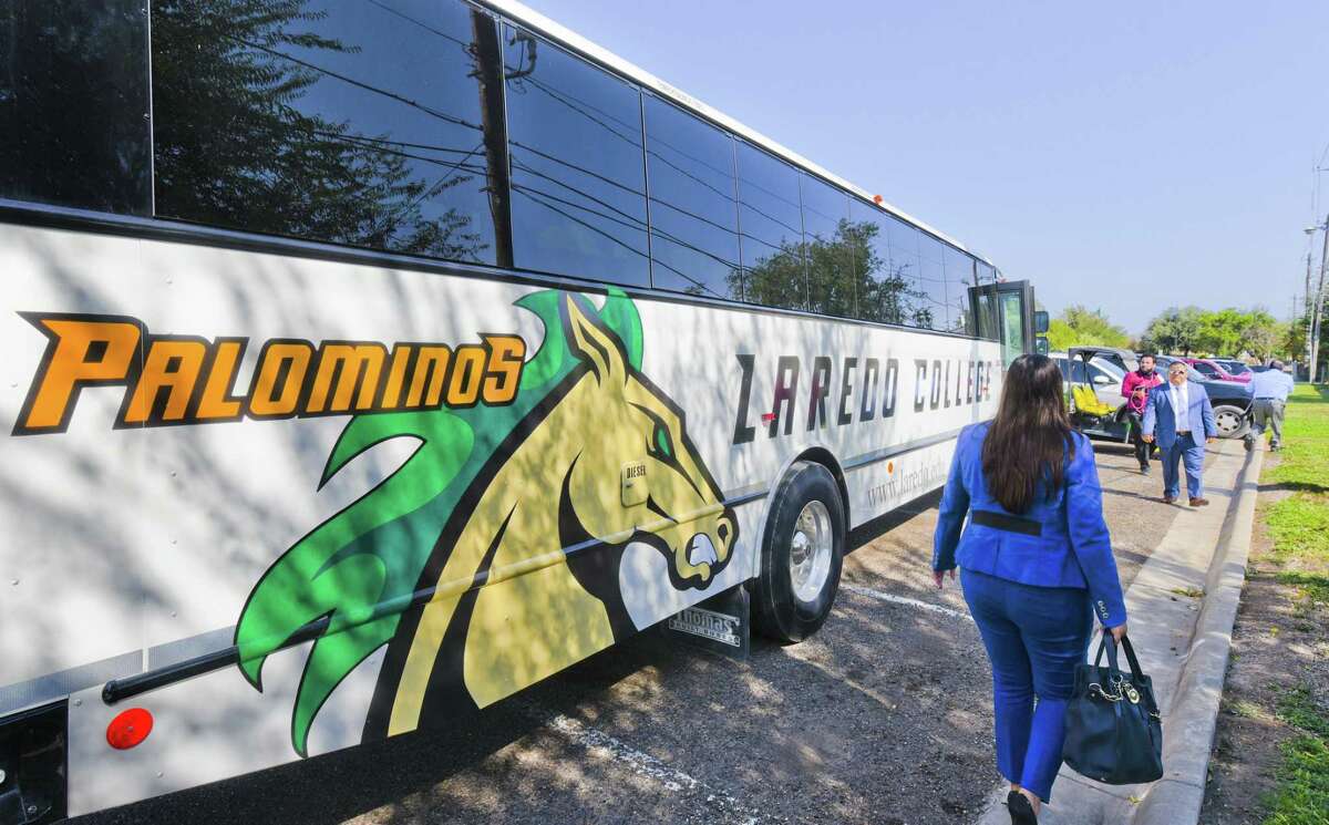 The Laredo College unveiled its new athletic logo on Thursday as well as the team’s ‘Palomino Bus,’ which will carry the school’s teams to upcoming events around the state and the nation.