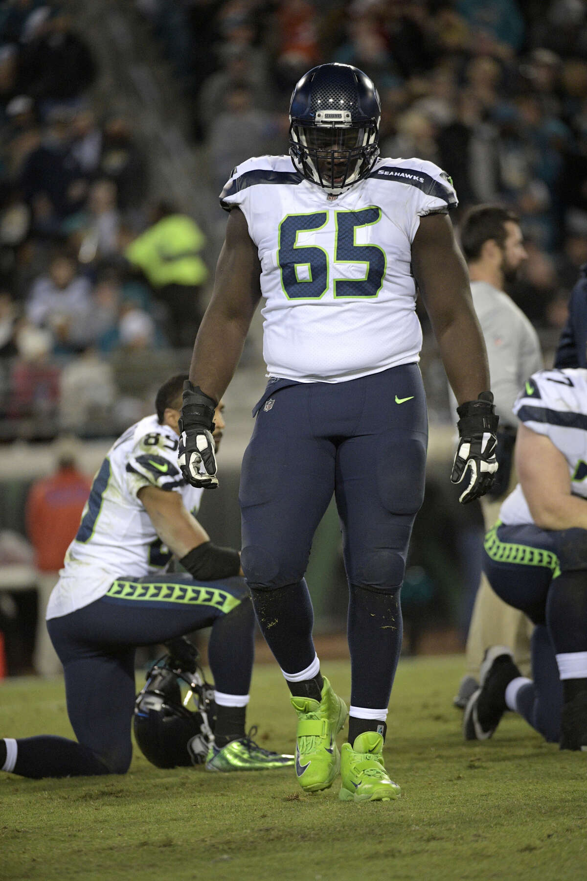 CARROLL: NOT SO FAST ON CRITICISM OF O-LINE, GERMAIN IFEDI Carroll didn't give the offensive line a complete pass for their performance, but said it gets a harder time than it deserves (particularly starting right tackle Germain Ifedi).  "We're never going to say they did well when there's six sacks on the board, ya know?" Carroll said. "But they weren't responsible for all that. On the broadcast, all they could do was talk about Ifedi. Germain played OK in this game. ... He did a nice job on a lot of stuff. But we weren't quite as clean as we need to be on a couple pick ups.  "I think our protection is better than it's been. Six sacks doesn't show you that. The four-man rushes that they did we did very well on. We'll be able to clean some things up." 