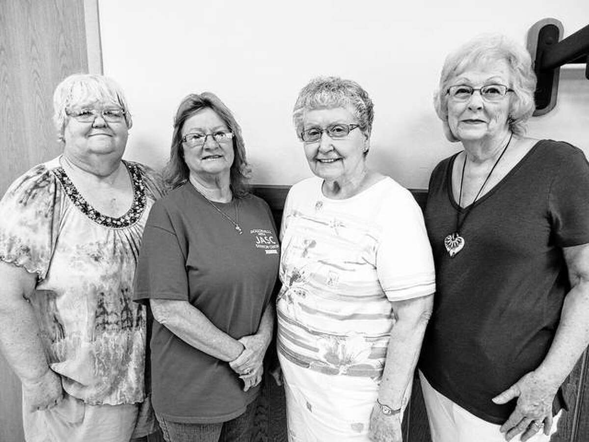 Members of the Jacksonville Area Senior Center recently elected new board officers to serve a one-year term. They are President Barb Becker (from left), Vice President Debbie Hinners, Secretary Marilyn Lawless and Treasurer Sue Spicer.