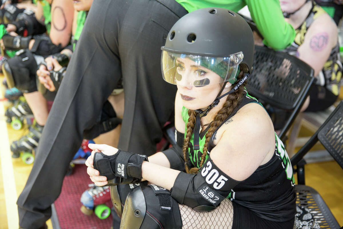 The Alamo City Roller Girls faced off against West Texas Roller Derby in front of a home crowd at Mission Concepción Sports Park.