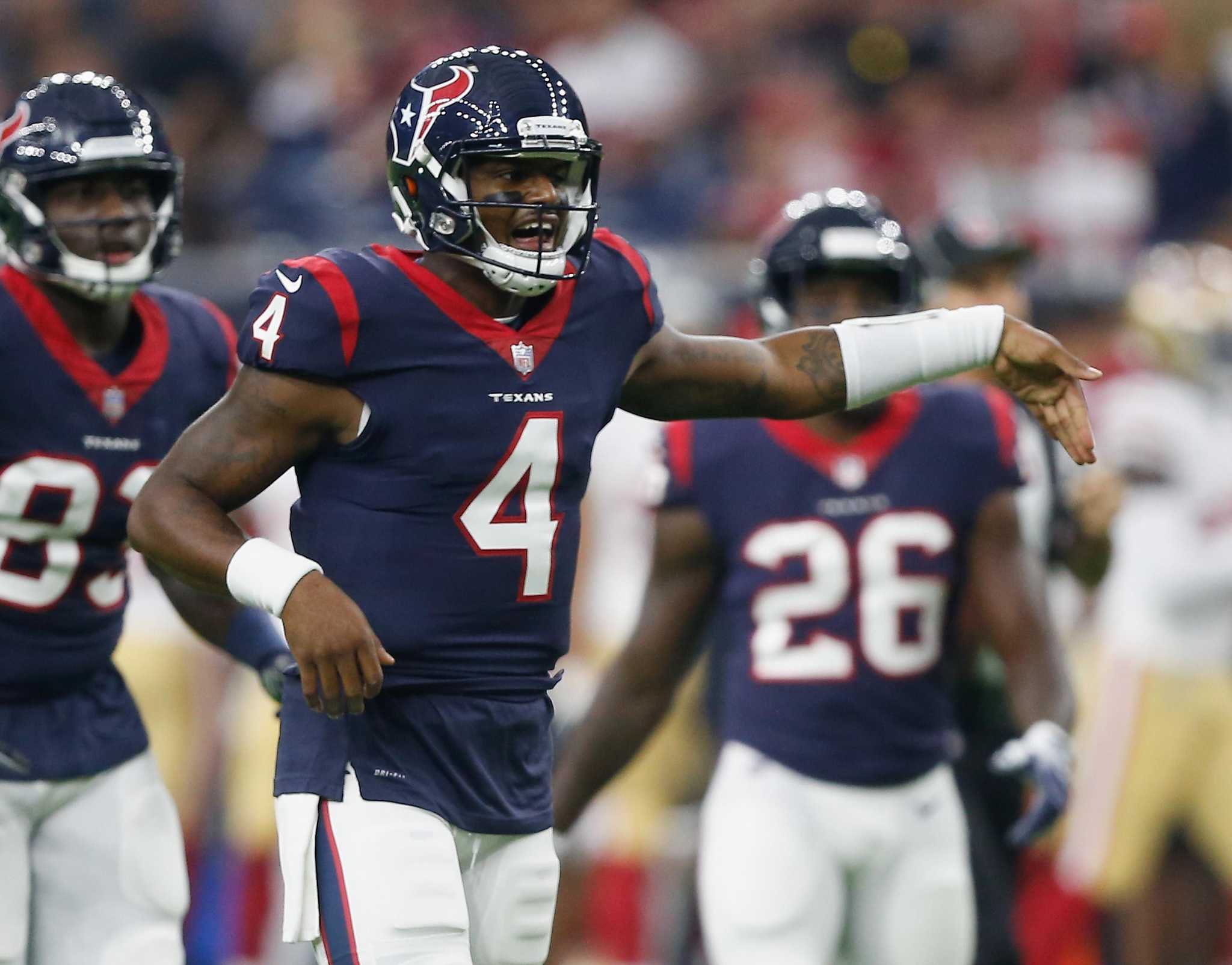 NFL: Watson looks sharp in Texans' win over 49ers