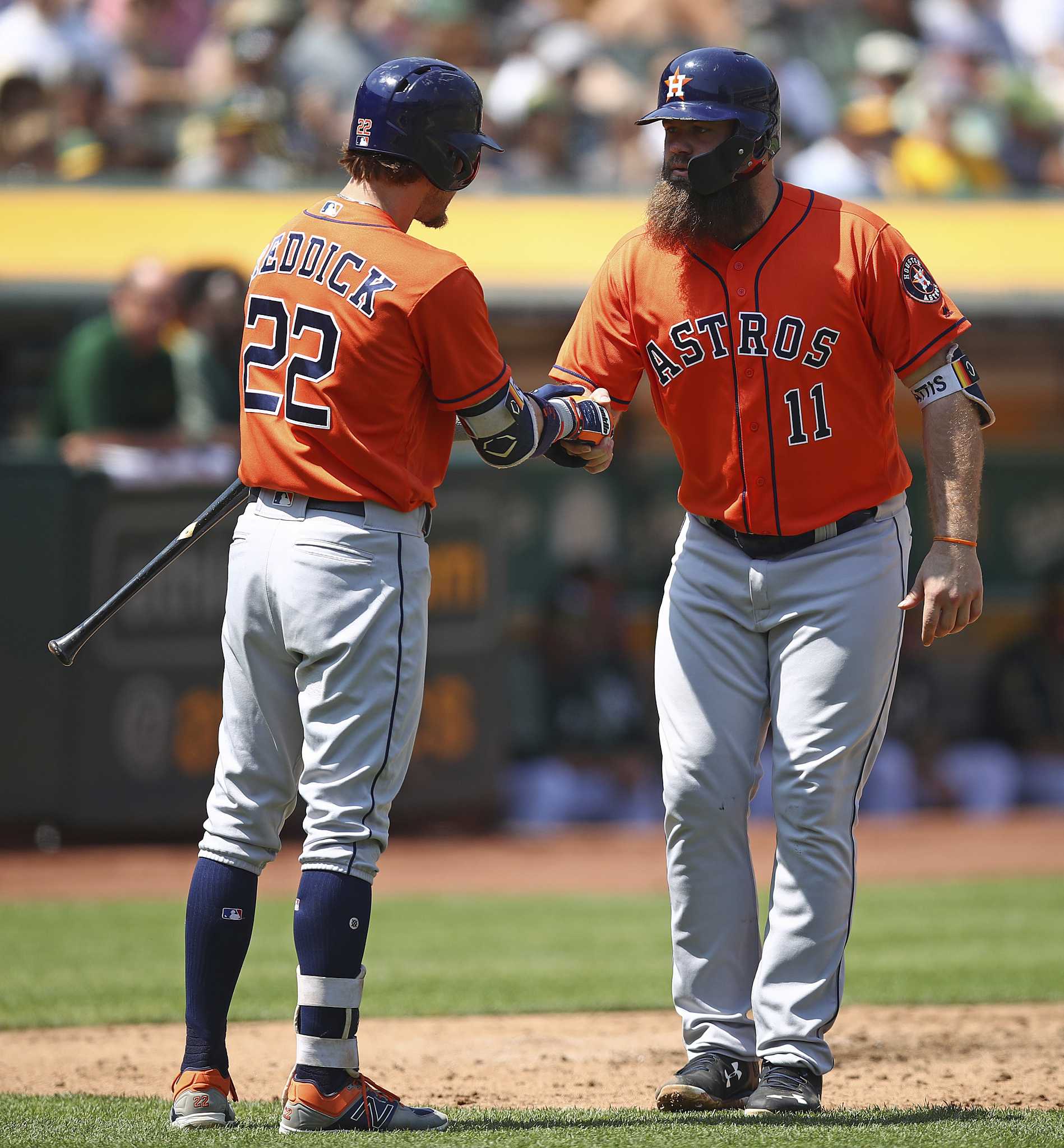 Ex-A's outfielder Josh Reddick relieved Astros won't face Oakland