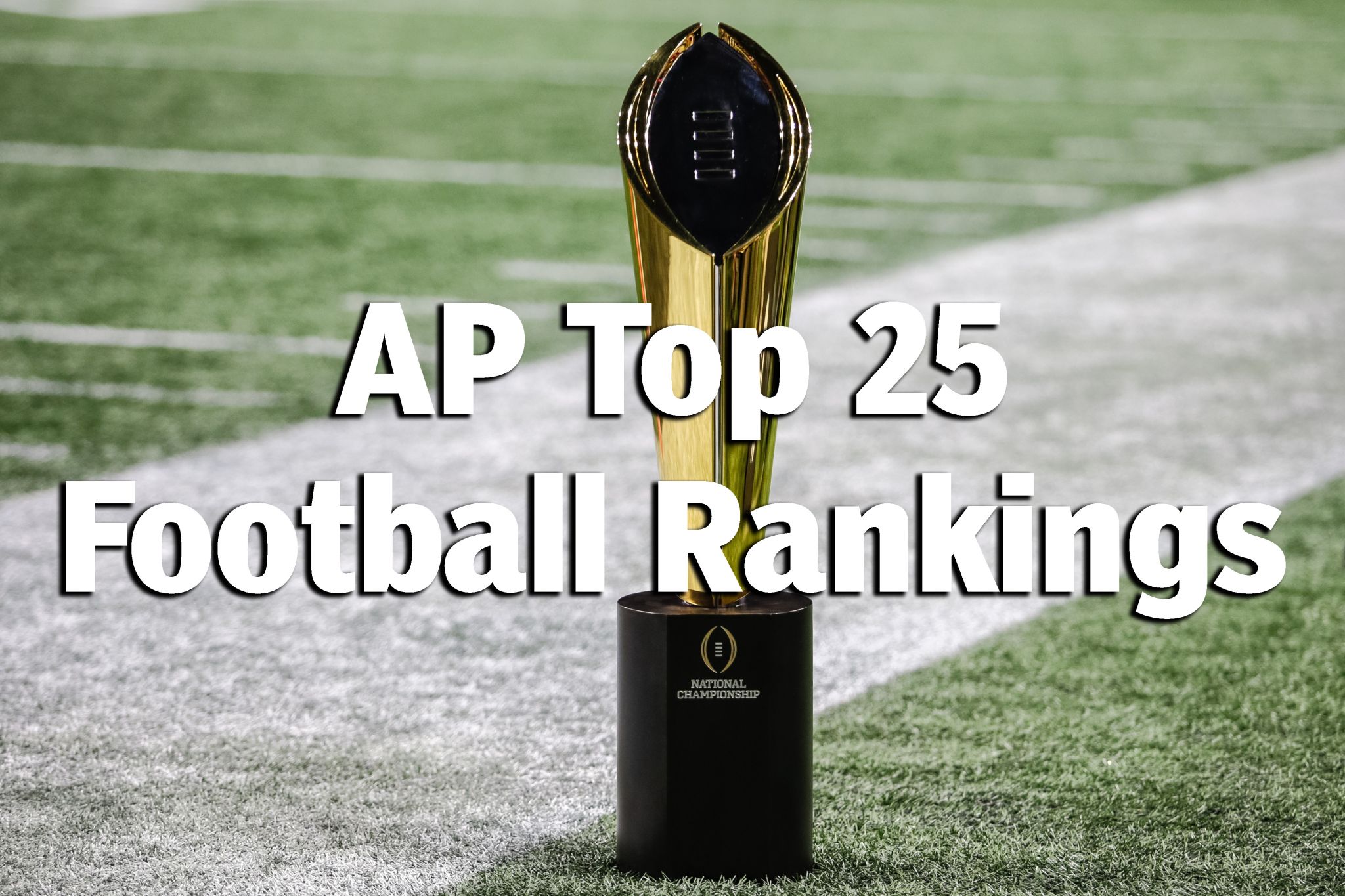 AP Top 25 NCAA football rankings for 2018