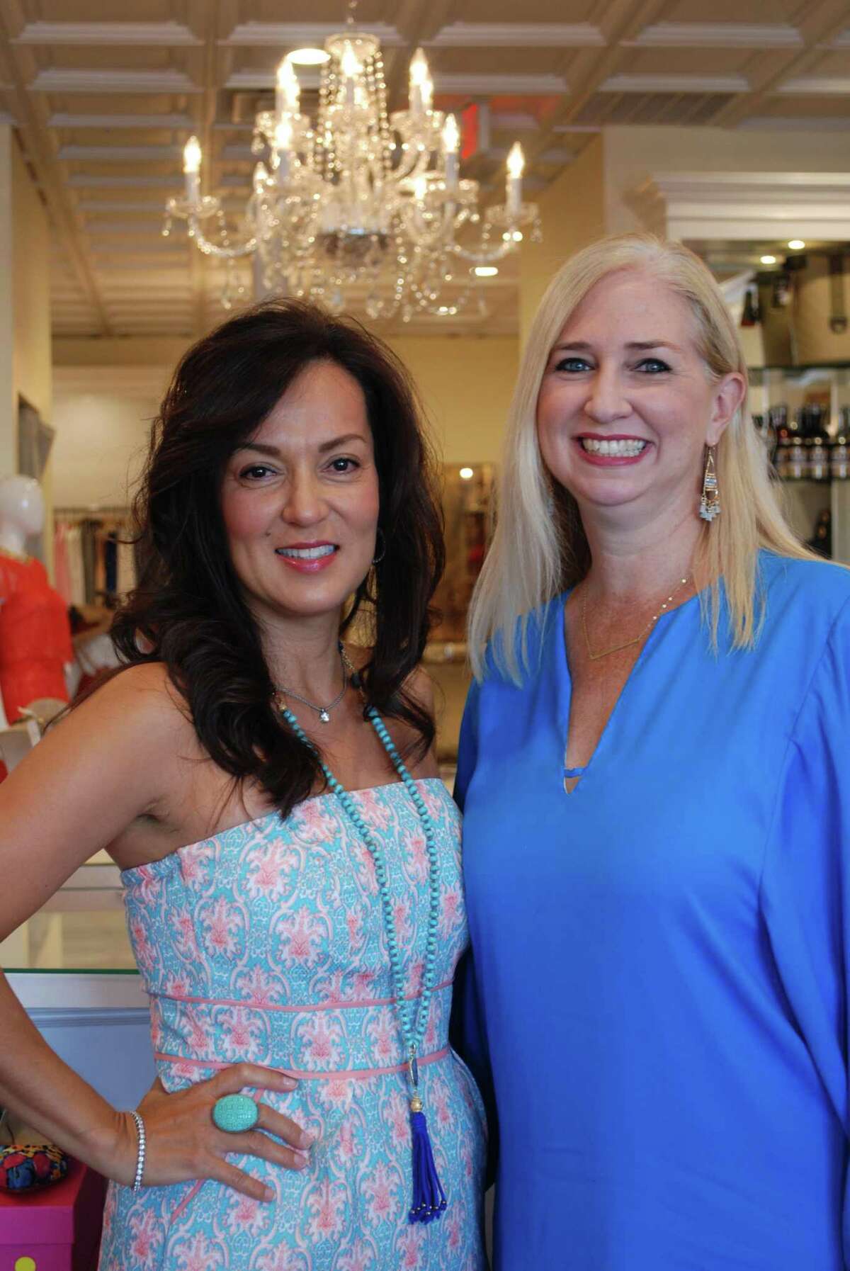 Pictured from left are Spring Branch Education Foundation Style Show and Luncheon co-chairs Michelle Majewski and Suzanne Stiles.