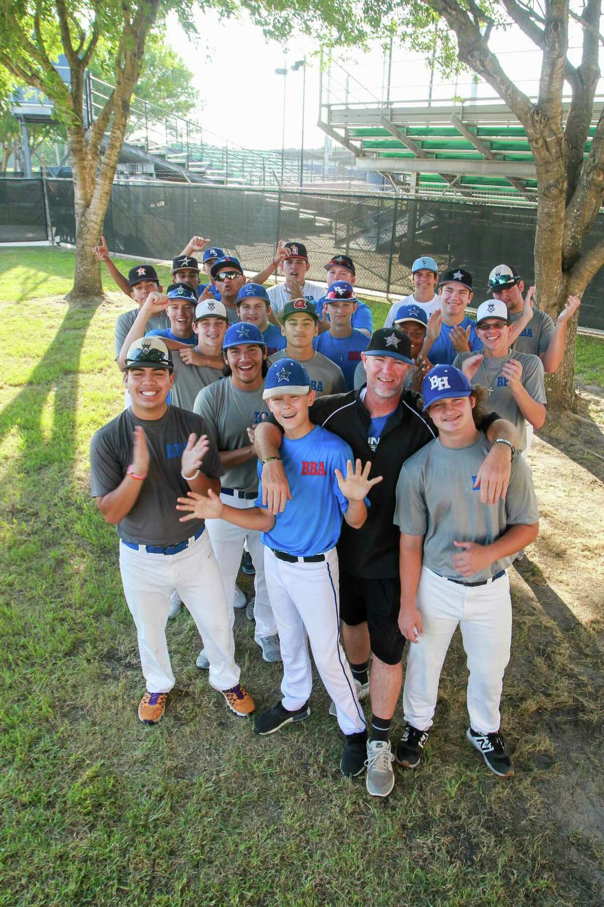 Coach DonnieRay Gregory organized his Baytown Baseball Academy players