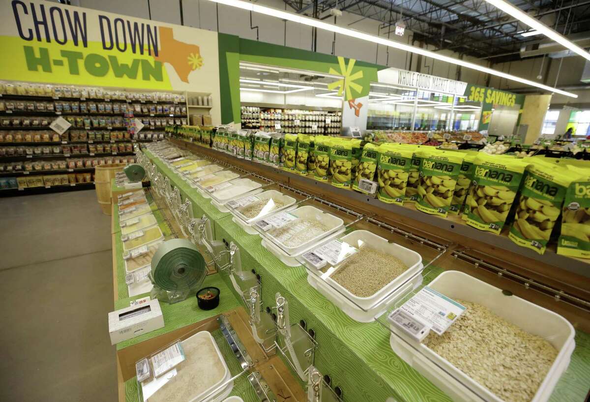 Bulk items at Whole Foods Market 365, 101 N Loop W, are shown Monday, Aug. 20, 2018, in Houston.