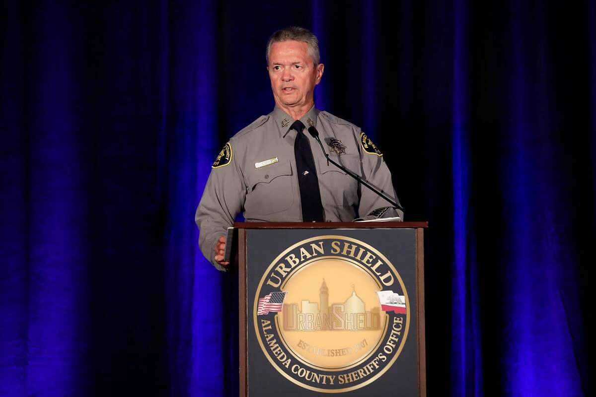 Alameda County Sheriff Gregory Ahern makes opening remarks to kick off the first day of Urban Shield at the Alameda County Fairgrounds in Pleasanton, Ca., on Fri. September 8, 2017.
