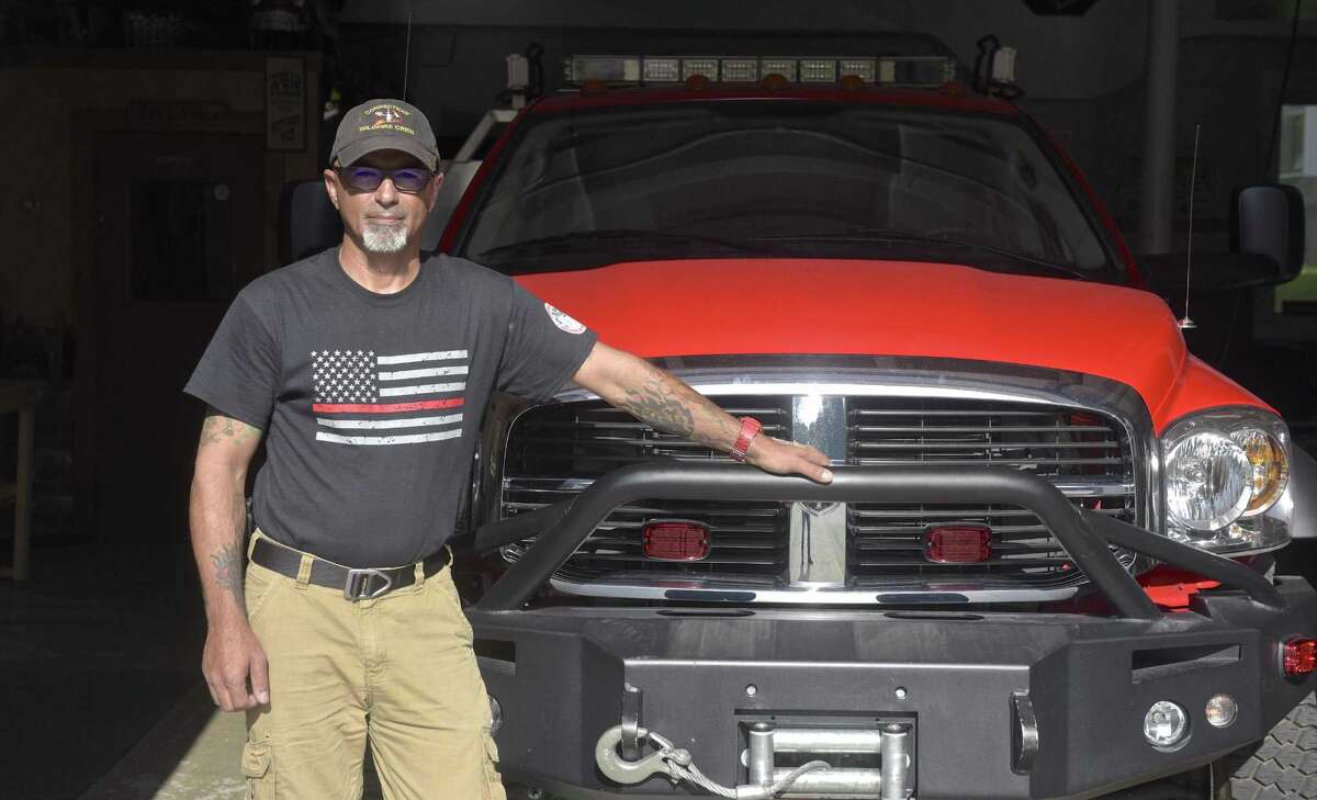 Sergio Liguori, a volunteer firefighter with the Northville Volunteer Fire Department in New Milford, was one of 20 firefighters the state Department of Energy and Environmental Protection sent to help battle wildfires in Colorado. They worked the Buttermilk and Green Mountain fires, which totaled approximately 800 acres.