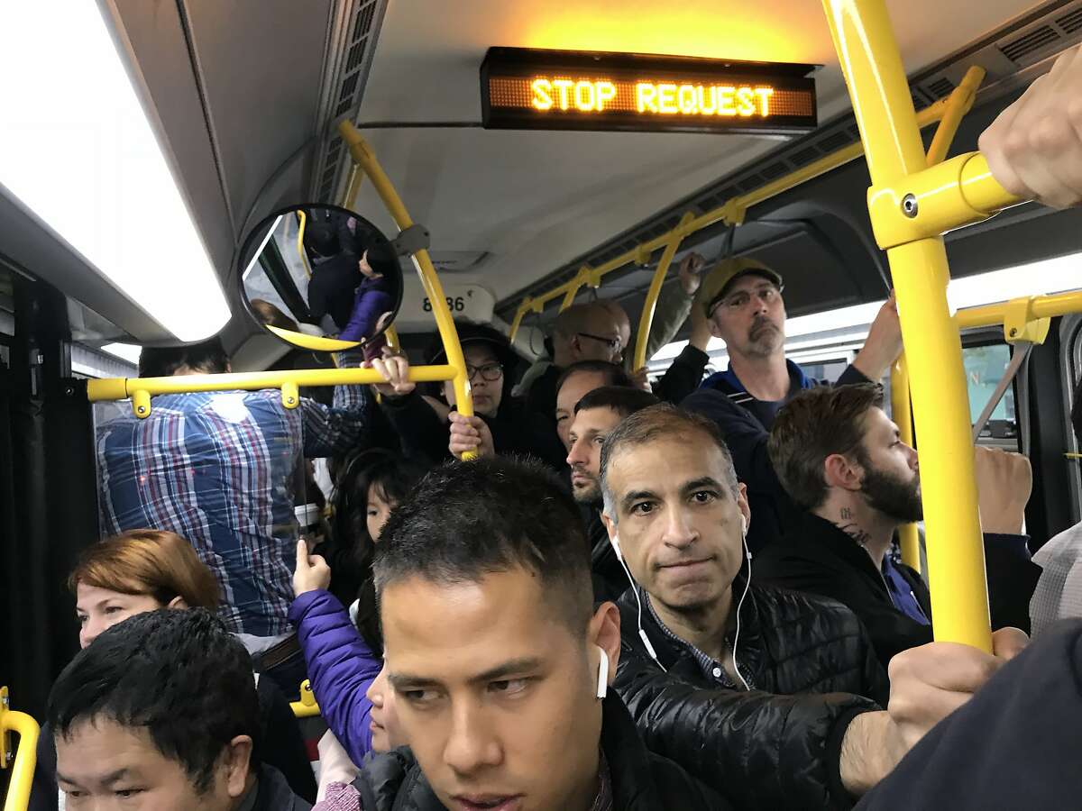 A trash fire on the tracks of San Francisco's Muni subway caused delays the morning of Wednesday, Aug. 22, 2018, and many commuters were diverted onto crowded buses.