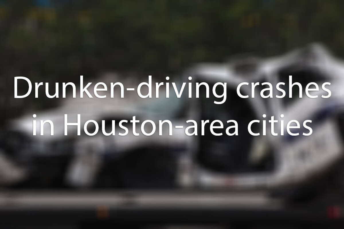 Drunken-driving crashes in Houston-area cities in 2017The following statistics are provided by the Texas Department of Transportation. 