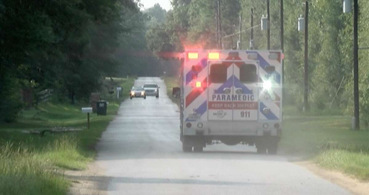 A 2-year-old died at the hospital after being found unresponsive in a north Montgomery County pond Wednesday, authorities said.