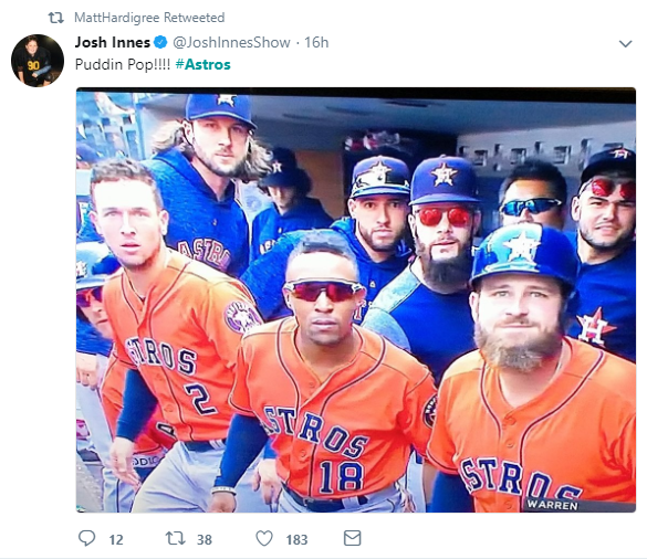 Houston Astros squad stares down camera in new meme
