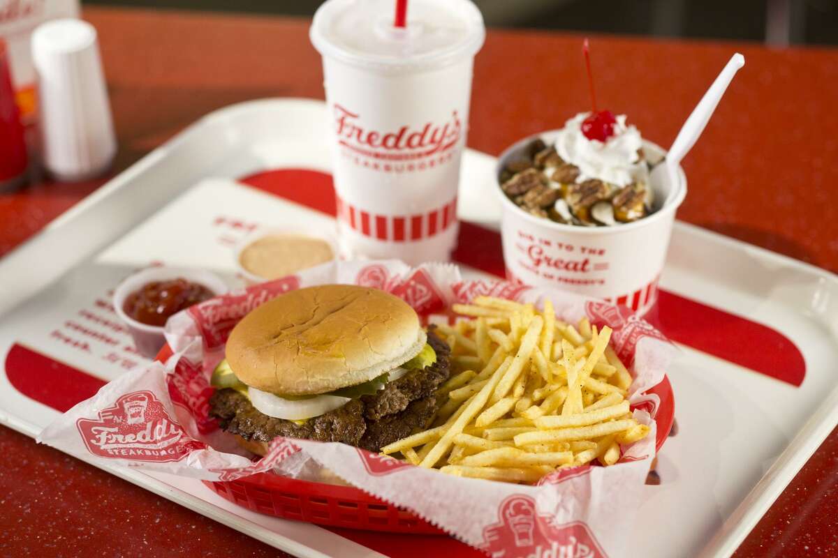 A combo order at Freddy's Frozen Custard & Steakburgers.