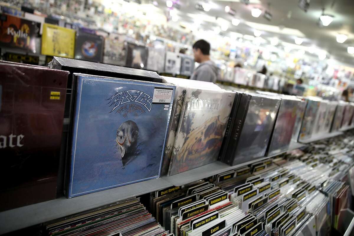 The Eagles album "Their Greatest Hits 1971-1975" is displayed at Amoeba Music on August 20, 2018 in San Francisco, California.