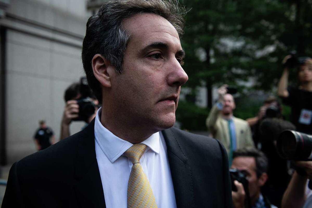 Michael Cohen, former personal lawyer to President Donald Trump, exits from federal court in New York on Aug 21.