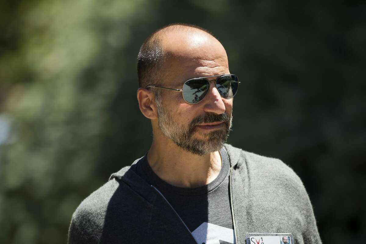 SUN VALLEY, ID - JULY 11: Dara Khosrowshahi, chief executive officer of Uber, attends the annual Allen & Company Sun Valley Conference, July 11, 2018 in Sun Valley, Idaho. Every July, some of the world's most wealthy and powerful businesspeople from the media, finance, technology and political spheres converge at the Sun Valley Resort for the exclusive weeklong conference. (Photo by Drew Angerer/Getty Images)
