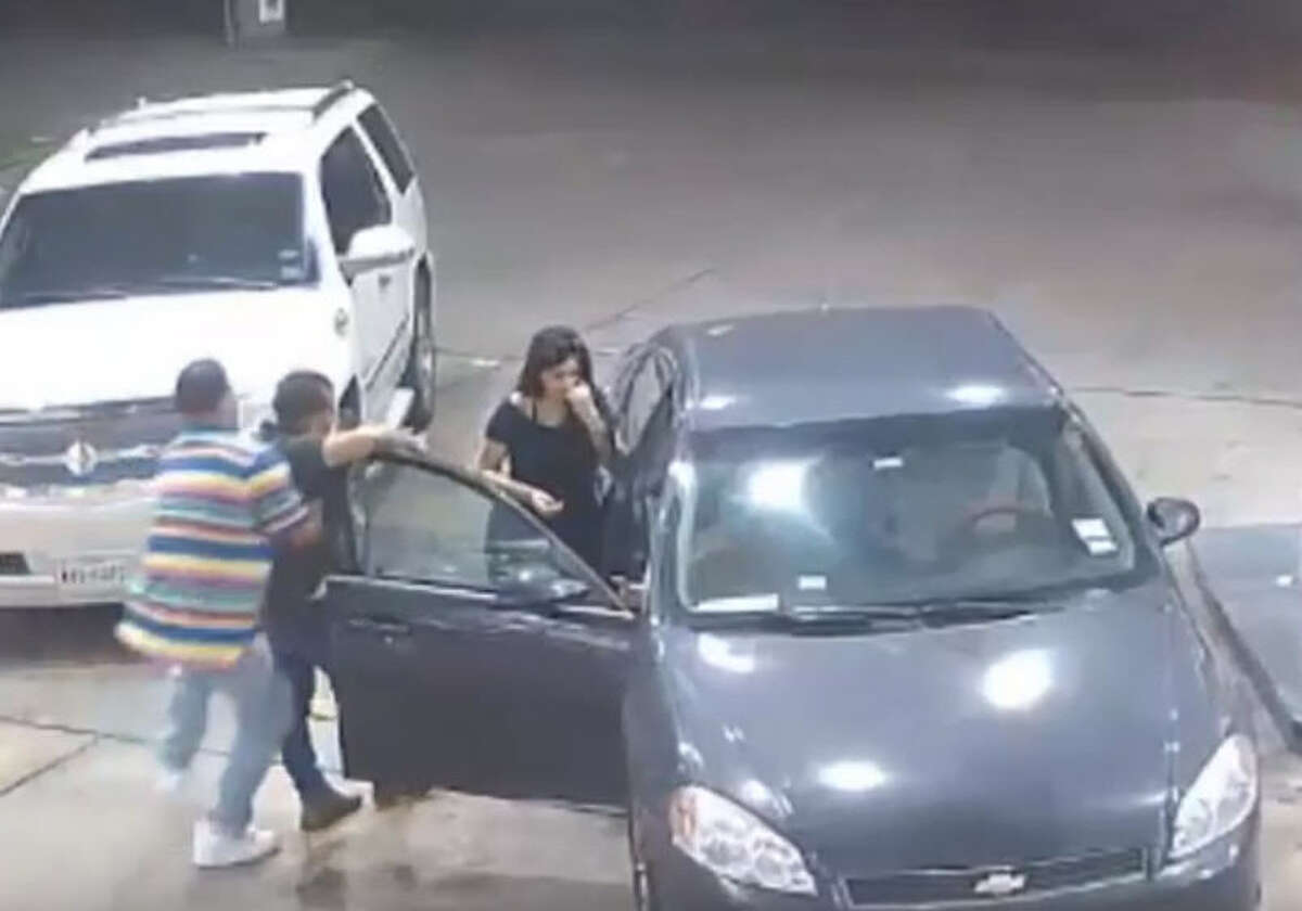 Houston Police say a man was robbed at a gas station Sunday, July 28, 2018, after he accepted a free ride from four women he met at a club. When they stopped for gas, the victim exited the car to chat with one of the women. There, he was approached from behind and put in a headlock by a male suspect while one of the women took his cash.