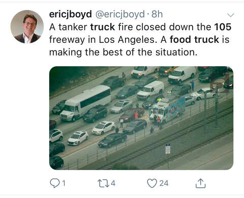 Peak La Highway Shuts Down So Food Truck Serves Burritos