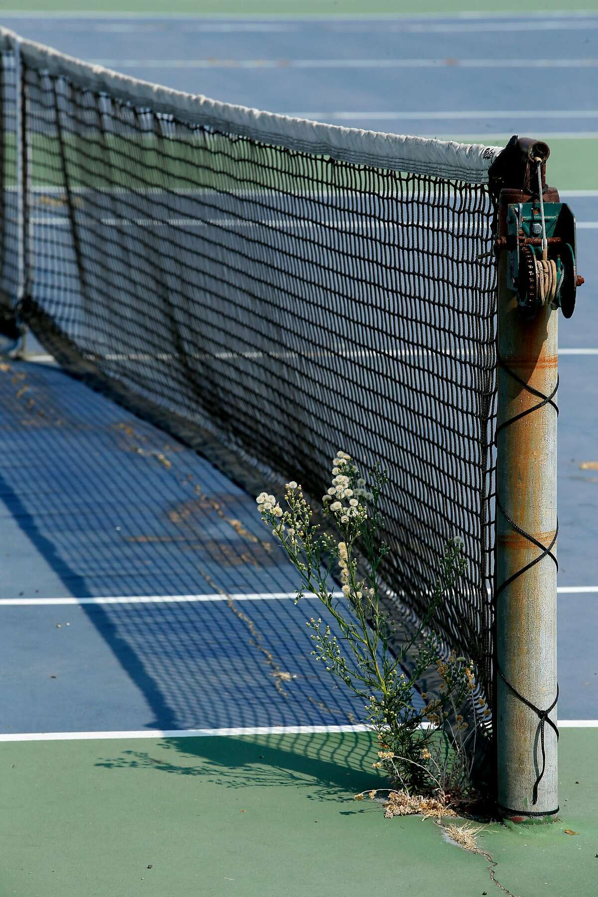The tennis courts at Oakland Technical High School on Friday, Aug. 24, 2018, in Oakland, Calif.