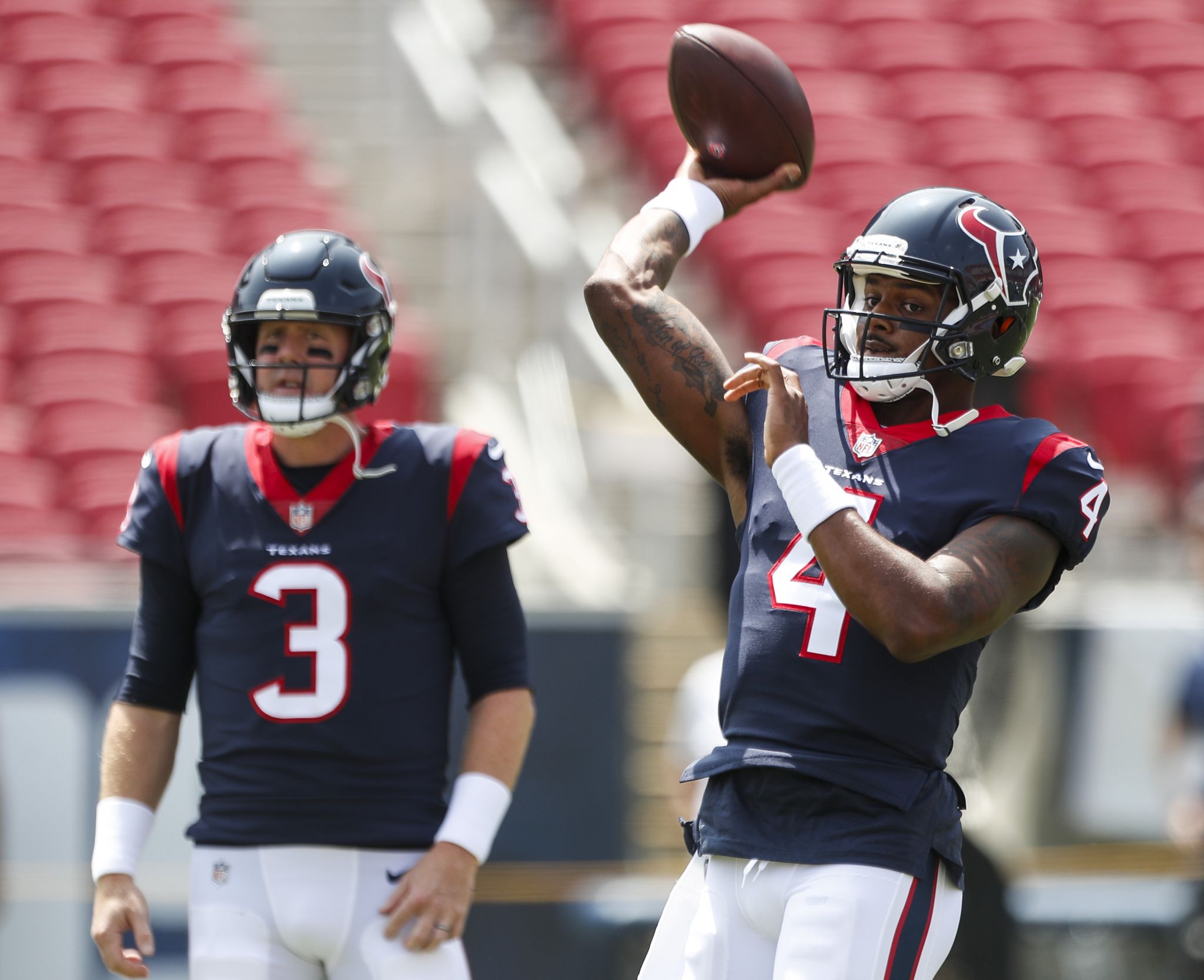 August 30, 2018: Houston Texans wide receiver Bruce Ellington (12) runs  with the ball during the 1st quarter of a preseason NFL football game  between the Houston Texans and the Dallas Cowboys