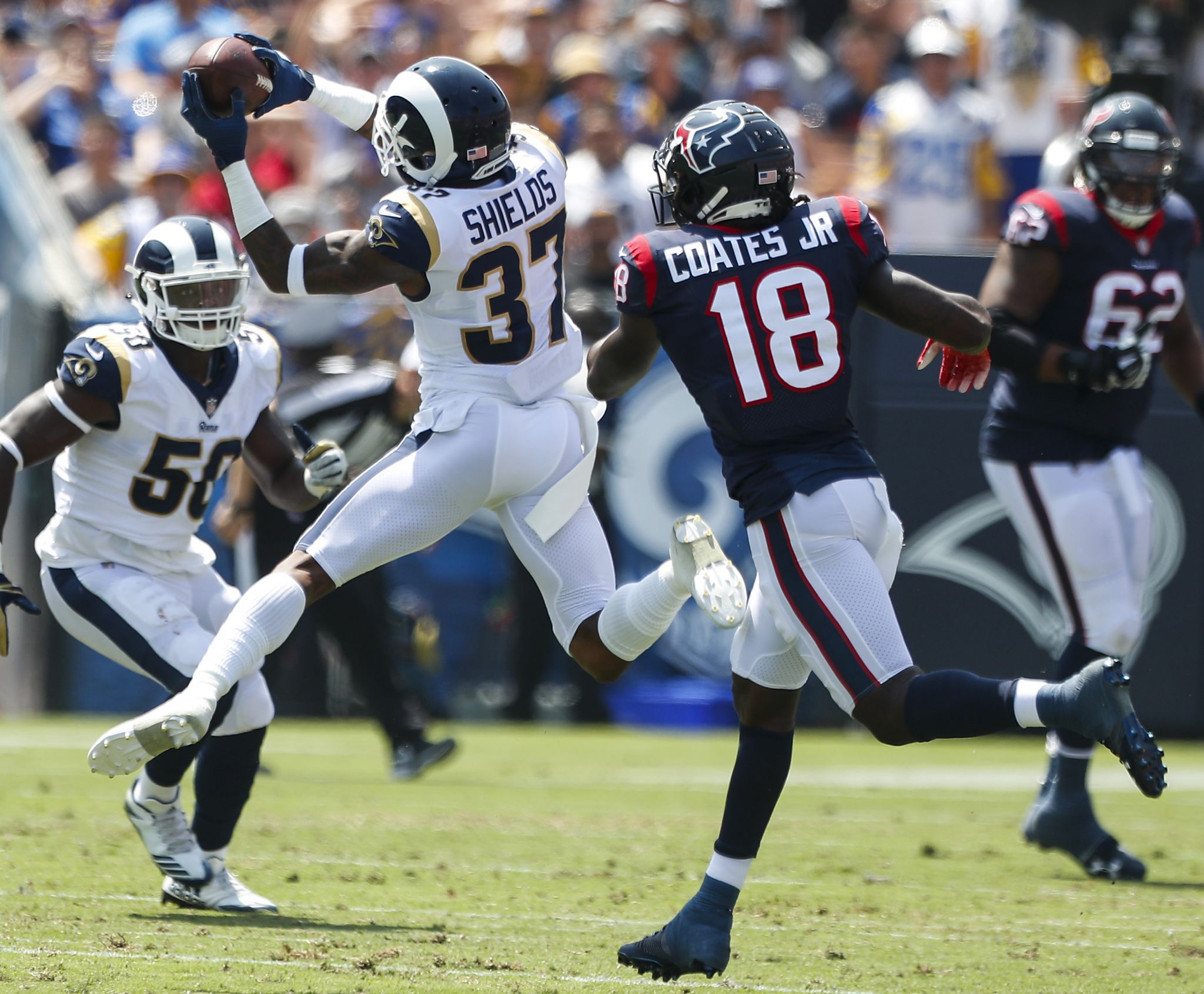 August 18, 2018: Houston Texans running back Alfred Blue (28) during the  preseason NFL football game