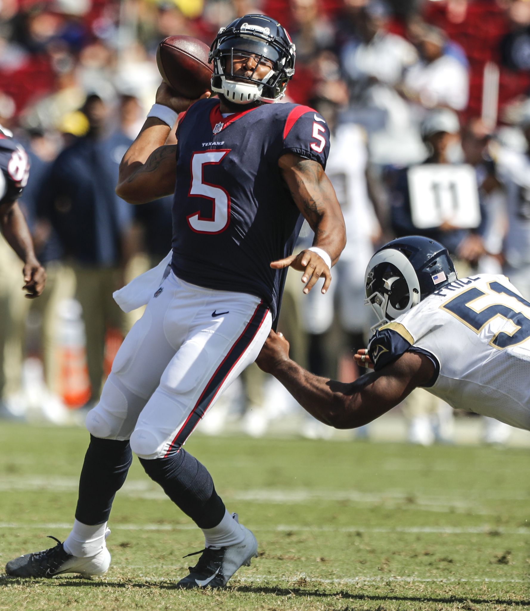 August 30, 2018: Houston Texans wide receiver Bruce Ellington (12) runs  with the ball during the 1st quarter of a preseason NFL football game  between the Houston Texans and the Dallas Cowboys