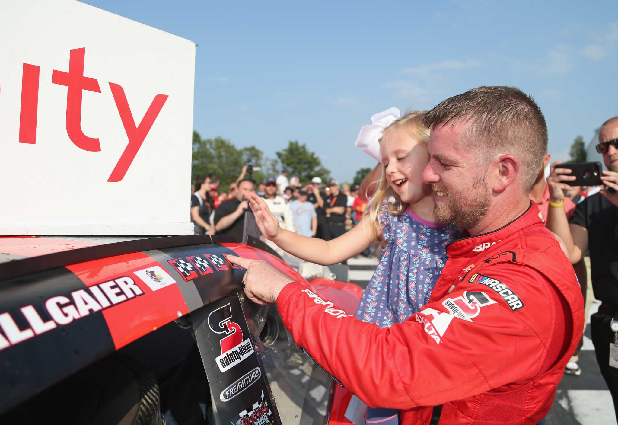 Allgaier wins Road America Xfinity race