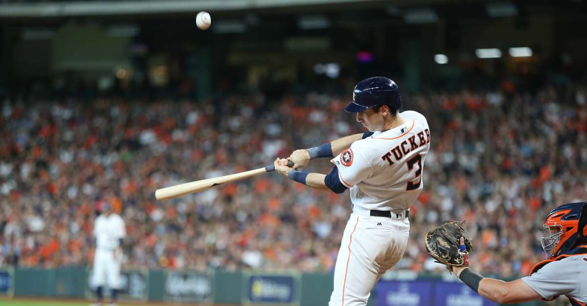 PHOTOS: Astros game-by-game Houston Astros left fielder Kyle Tucker (3) fouls the ball in the second inning against the Detroit Tigers at Minute Maid Park on Saturday, July 14, 2018. Astros won the game 9-1 and lead the Tigers 2-0 in the series.( Elizabeth Conley / Houston Chronicle ) Browse through the photos to see how the Astros have fared in each game this season.