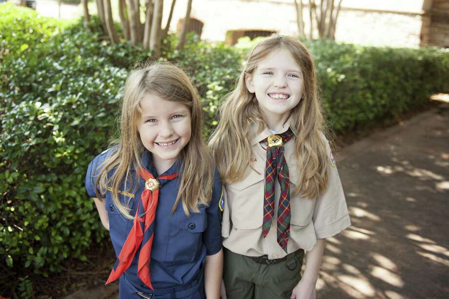 Sam Houston Area Council Cub Scout Packs In Houston Area Now - scarlett and abby hutchinson are excited to join cub scouts this year their older brother